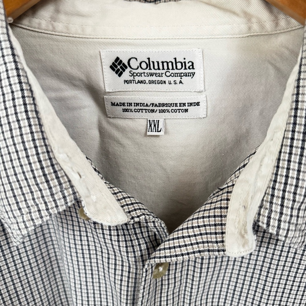 Columbia Men's Gray and White Patterned Shirt - Picture 2 of 8
